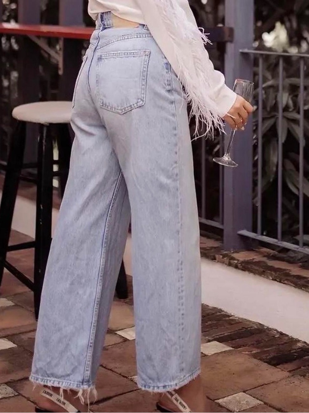 Light blue denim jeans ZARA